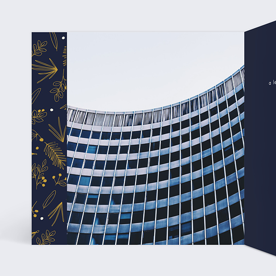 Invitation professionnelle Inauguration Champêtre Intérieur Gauche