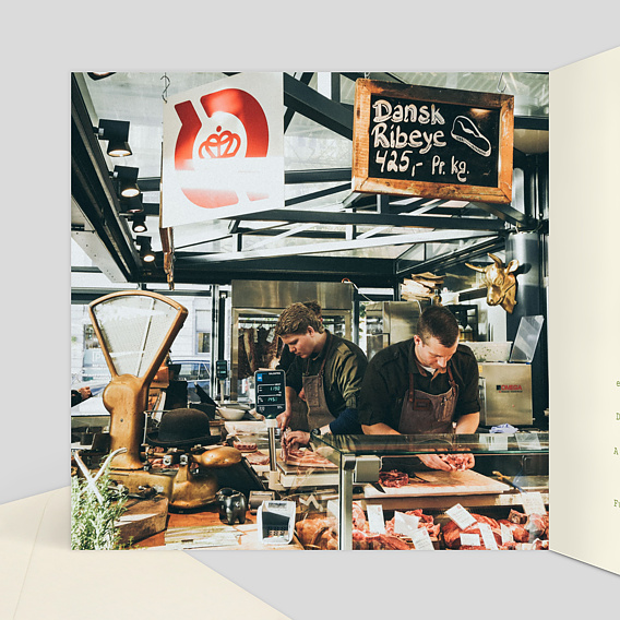 Invitation professionnelle Méditerranéen Intérieur Gauche