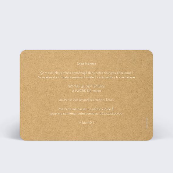 Invitation Toutes Occasions Crémaillère Kraft