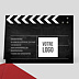 Invitation professionnelle Clap Tournage Verso