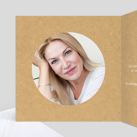 Carte d'invitation Lauriers Intérieur Gauche