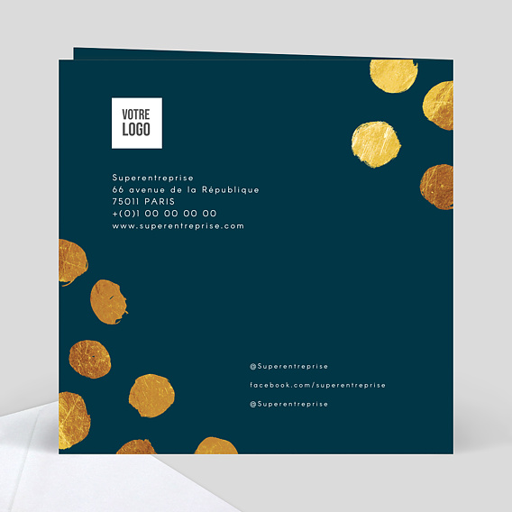 Invitation professionnelle Graphique Chic Verso