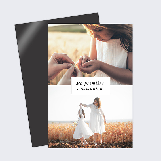 Faire-part communion Etiquette