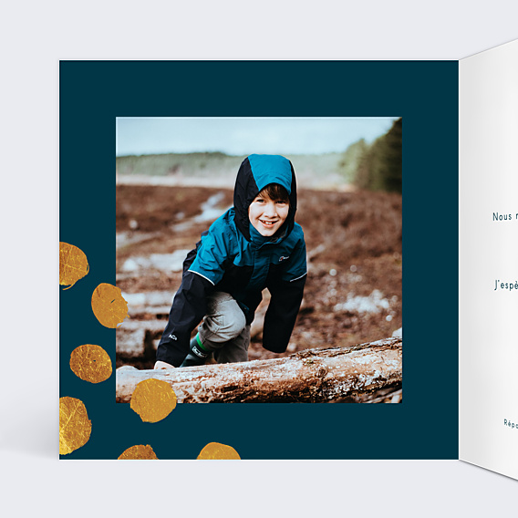 Faire-part Communion Graphique Chic
