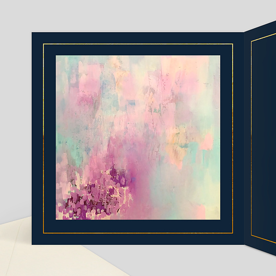 Invitation professionnelle Vernissage Guinguette Intérieur Gauche