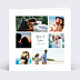 Faire part pacs Multiphotos Chic