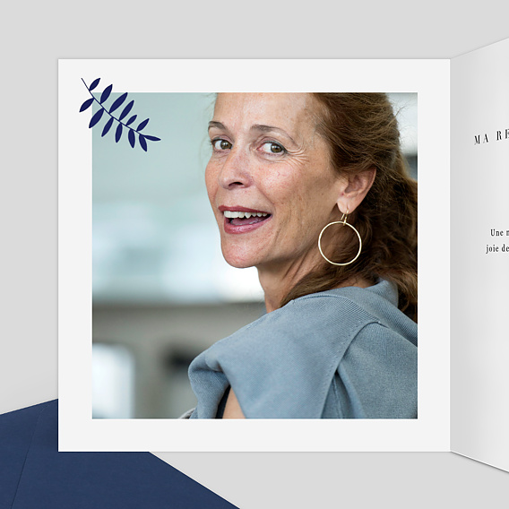 Carte d'invitation Retraite Esperluette Intérieur Gauche