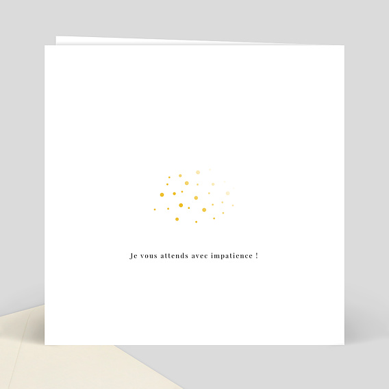 Faire-part communion Dorure Communion Verso