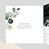 Faire-part communion Dorure Eucalyptus Intérieur Gauche
