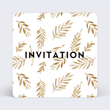 Invitation professionnelle Golden Jungle