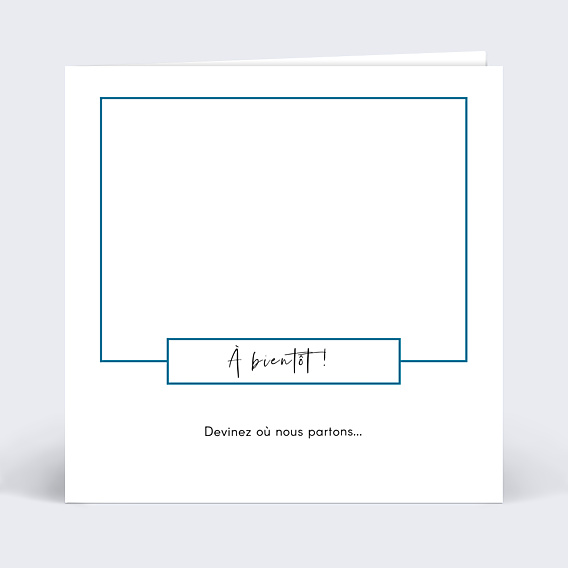 Invitation Toutes Occasions Découpe Cadre