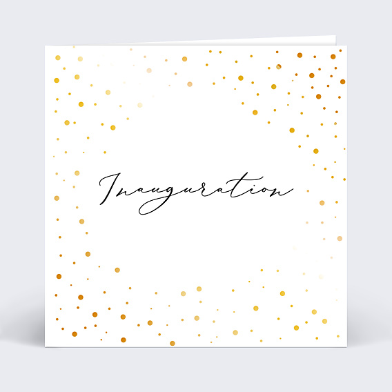 Invitation Professionnelle Dorure Inauguration