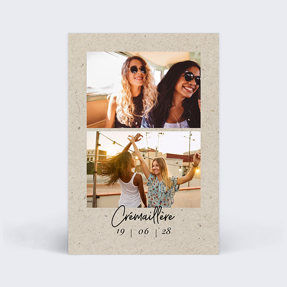 Carte d'invitation Carte Chinée II Recto