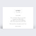 Faire part pacs Étiquette Verso