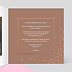 Carte d'invitation Champagne Confettis Intérieur Droit