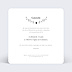 Faire-part communion Coeur Bucolique Simple Verso