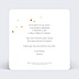 Faire-part communion Golden Dots Verso