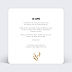 Invitation professionnelle Golden Jungle Verso