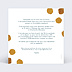 Carte d'invitation Graphique Chic Verso