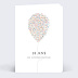 Invitation professionnelle Inauguration Balloons Recto