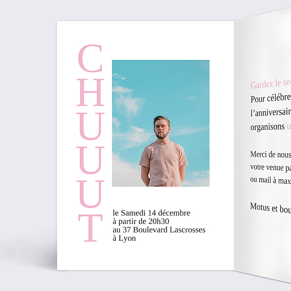 Invitation Anniversaire Adulte Surprise Party