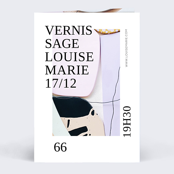 Invitation Professionnelle Art Modern