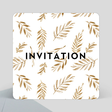 Invitation Professionnelle Golden Jungle