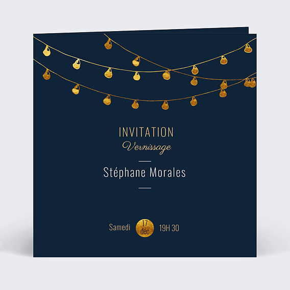 Invitation professionnelle Vernissage Guinguette Recto