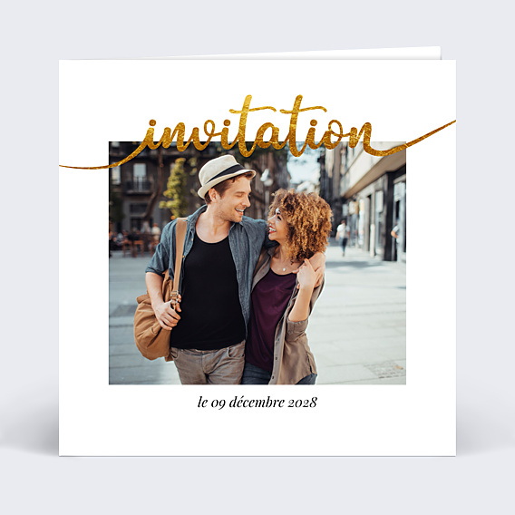 Invitation Toutes Occasions Ligne Ocre