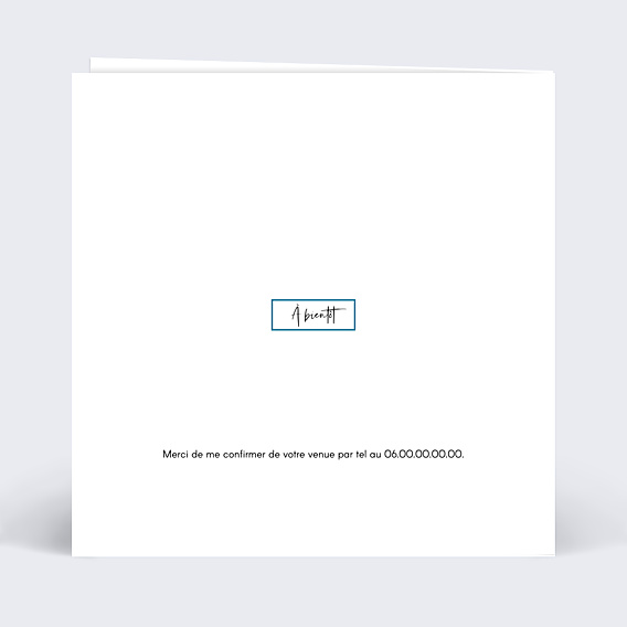 Invitation Toutes Occasions Découpe Cadre