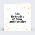 Carte d'invitation Dorure Pois Graphique