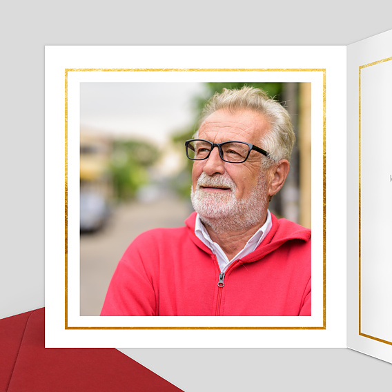 Carte de départ Joli Cadre Intérieur Gauche