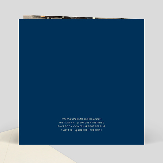 Invitation professionnelle Moderne Verso