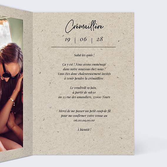 Invitation Toutes Occasions Carte Chinée