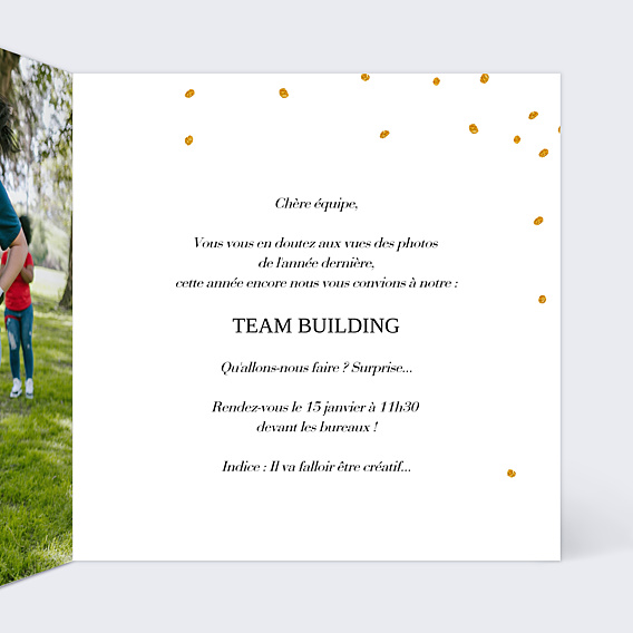 Invitation Professionnelle Team Building