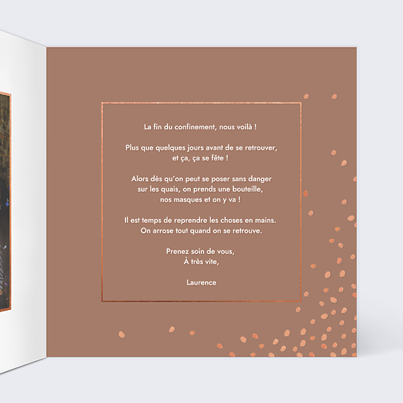 Invitation Toutes Occasions Champagne Confettis