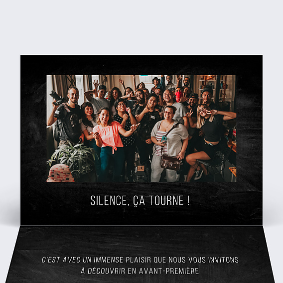 Invitation Professionnelle Clap Tournage