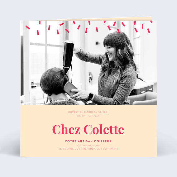 Invitation professionnelle Pop-Art Recto