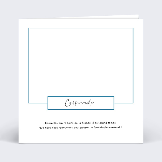 Carte d'invitation Cadre Famille