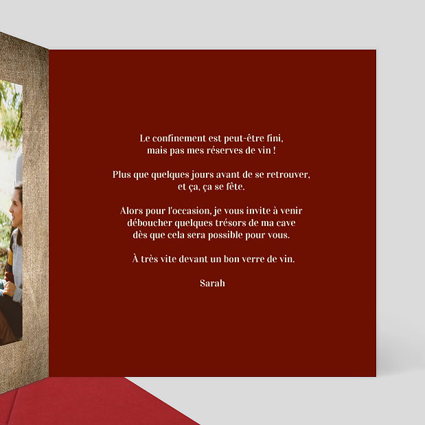 Invitation Millésimé Intérieur Droit