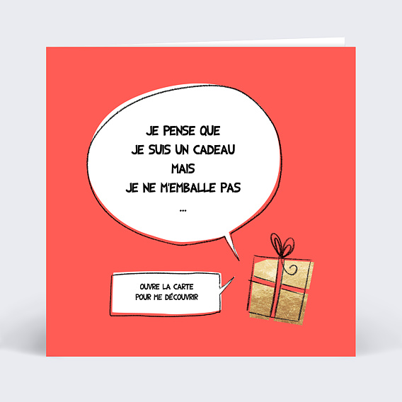 Carte de Noël   Bon pour Cadeau