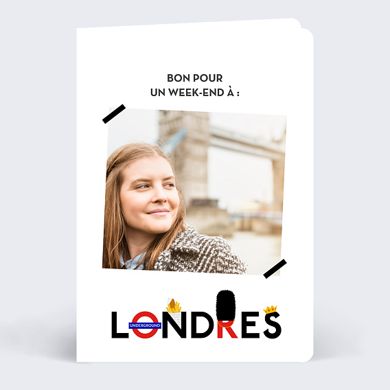 Carte de Noël  Bon pour Londres