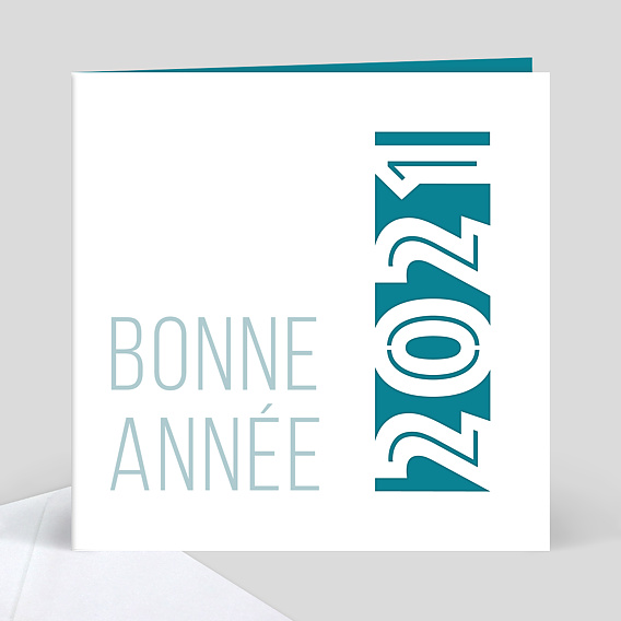 Carte de Noël Découpe Année