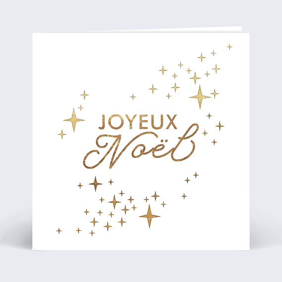 Carte de Noël  Découpe Étoiles