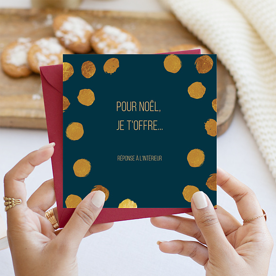 Carte de Noël  Graphique chic