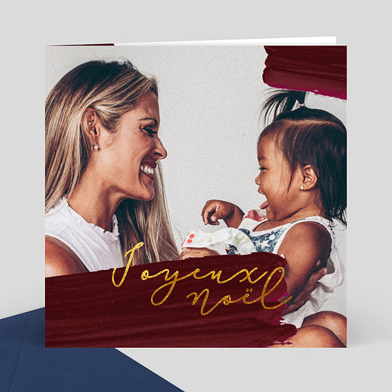 Carte de Noël Joli pinceau