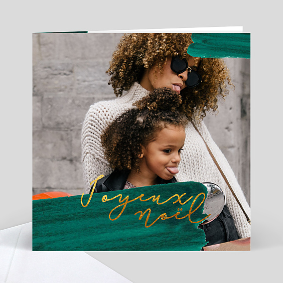 Carte de Noël Joli pinceau