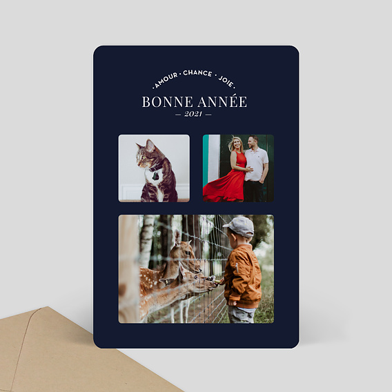 Carte de Noël Jolis souhaits multi