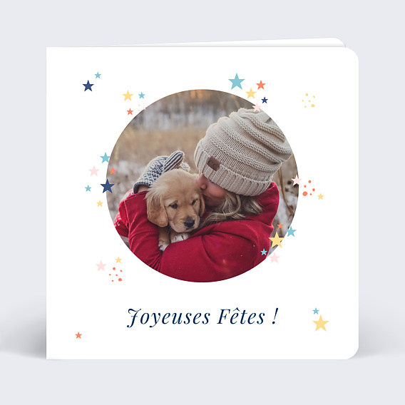 Carte de Noël  Petites étoiles