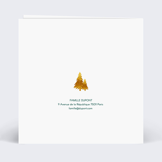 Carte de Noël Découpe Fenêtre